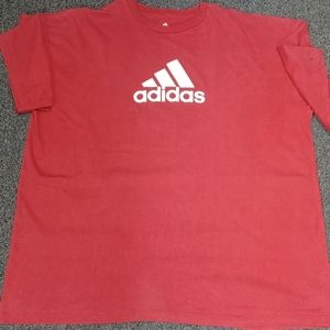 Adidas men's red t-shirt